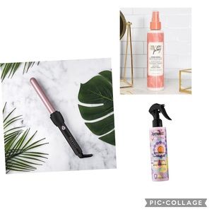 NIB FoxyBae Curling Wand and heat protectants!
